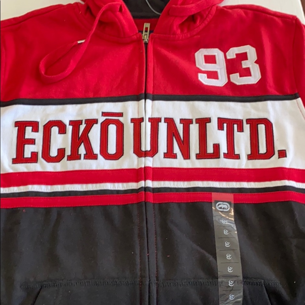 New with tags Ecko Unltd size small hoodie red - Picture 4 of 8